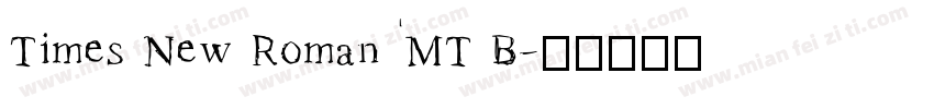 Times New Roman MT B字体转换